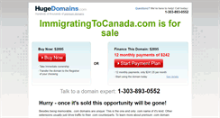 Desktop Screenshot of immigratingtocanada.com