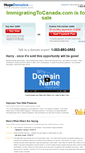 Mobile Screenshot of immigratingtocanada.com