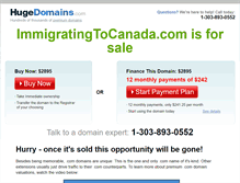 Tablet Screenshot of immigratingtocanada.com